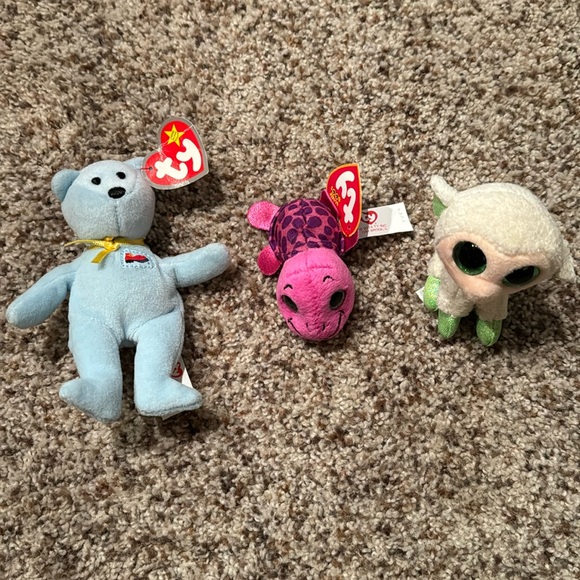 3 TY Teenie Beanies - 2004-2014 issue dates - Picture 1 of 5